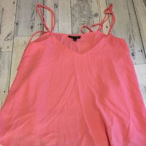 Top Shop Sz 4 Pink Sheer Tank Top